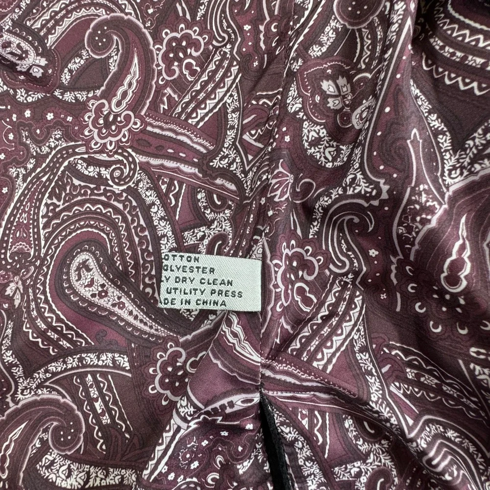 Adolfo Black Velvet Blazer Mens 44R Sport Coat Paisley Lining Gothic Victorian